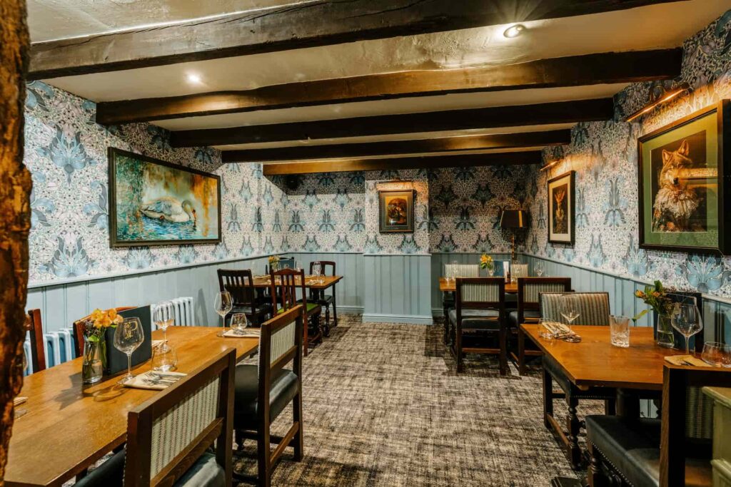 The Snug, private dining space at The Peacock at Owler Bar