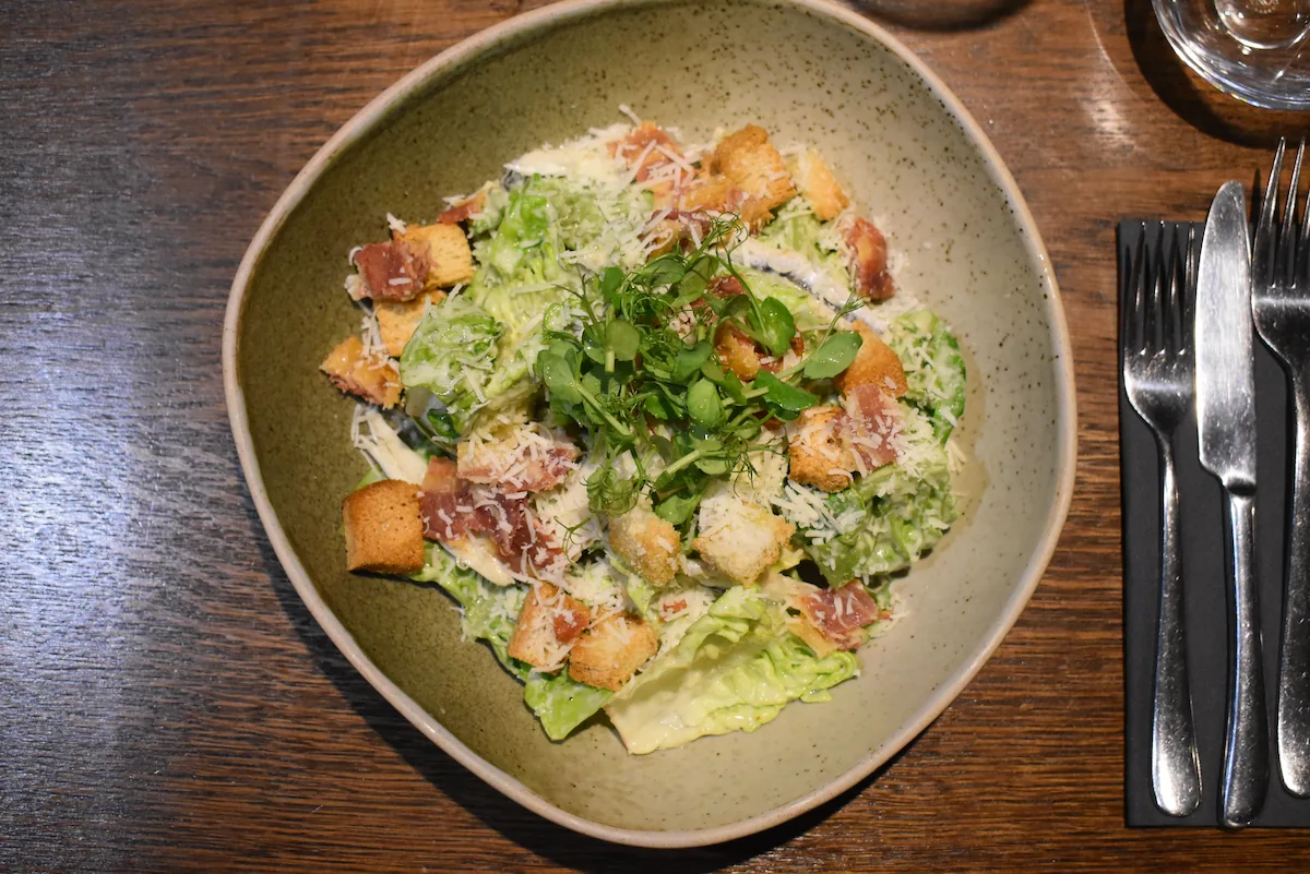 Ceasar-salad-POB Caesar salad at Peacock Owler Bar